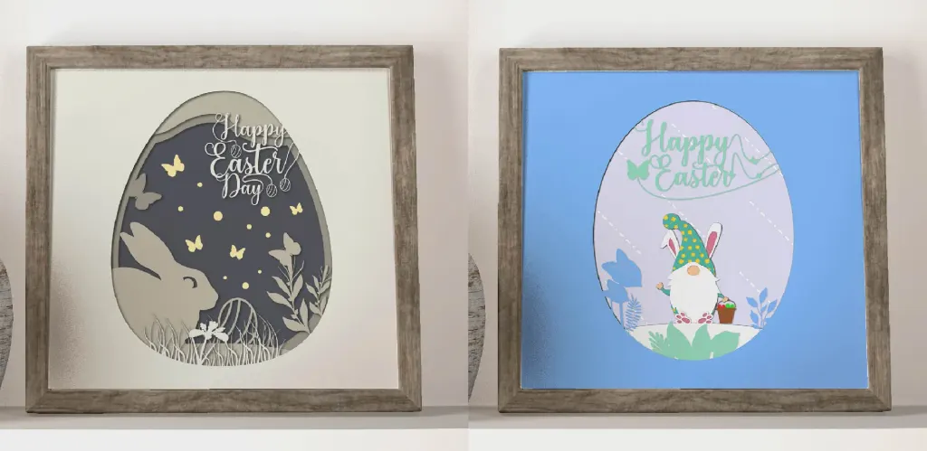 Easter Bunny Layer Paper Cut