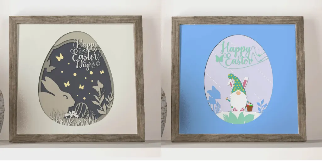 Easter Bunny Layer Paper Cut