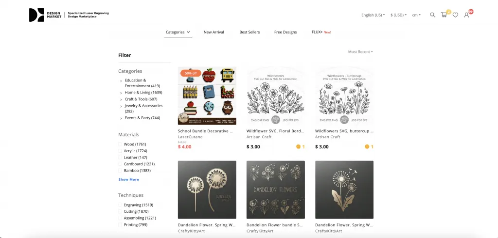 Design Market marketplace example