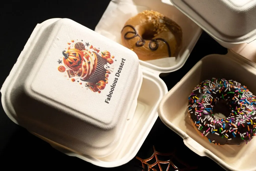 Halloween cupcake boxes printed with Ador