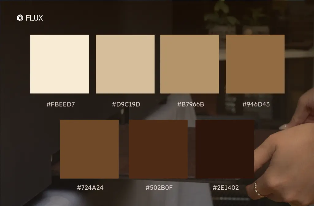 Maillard-style earthy brown color palette