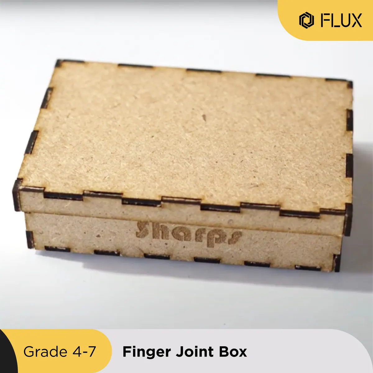 Customized laser-cut finger-joint boxes