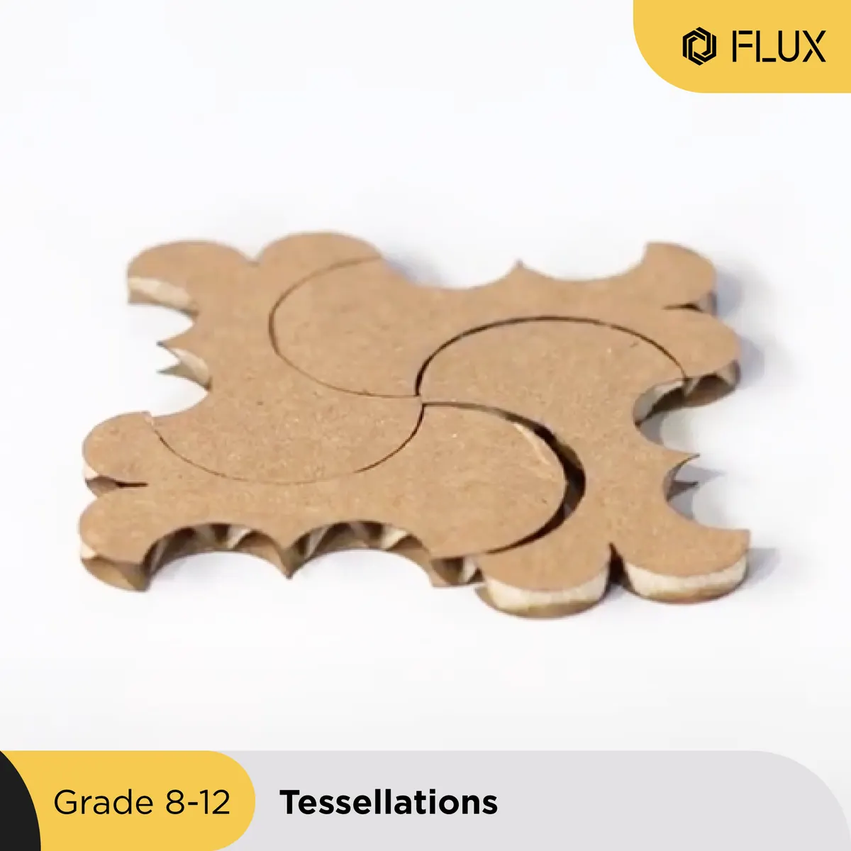 Laser-cut geometric tessellation project