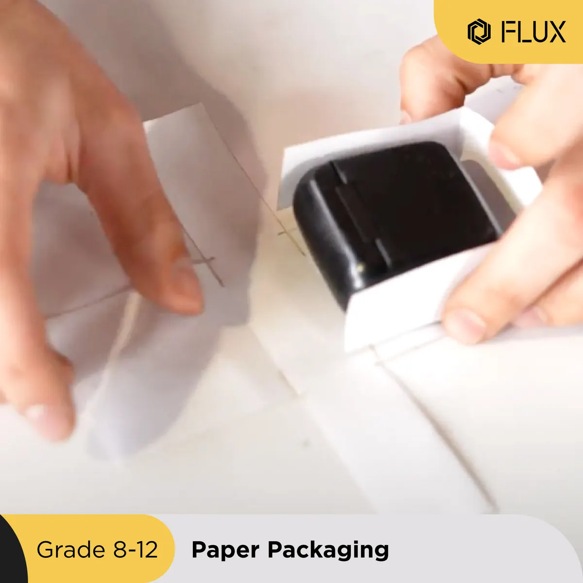Student-designed folded paper packaging