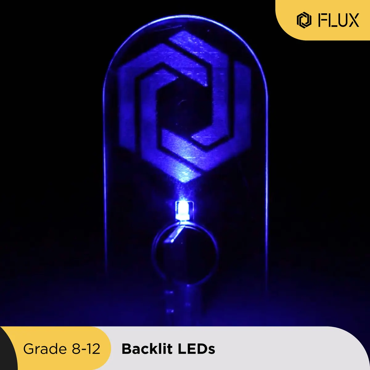 LED-lit etched acrylic lamp