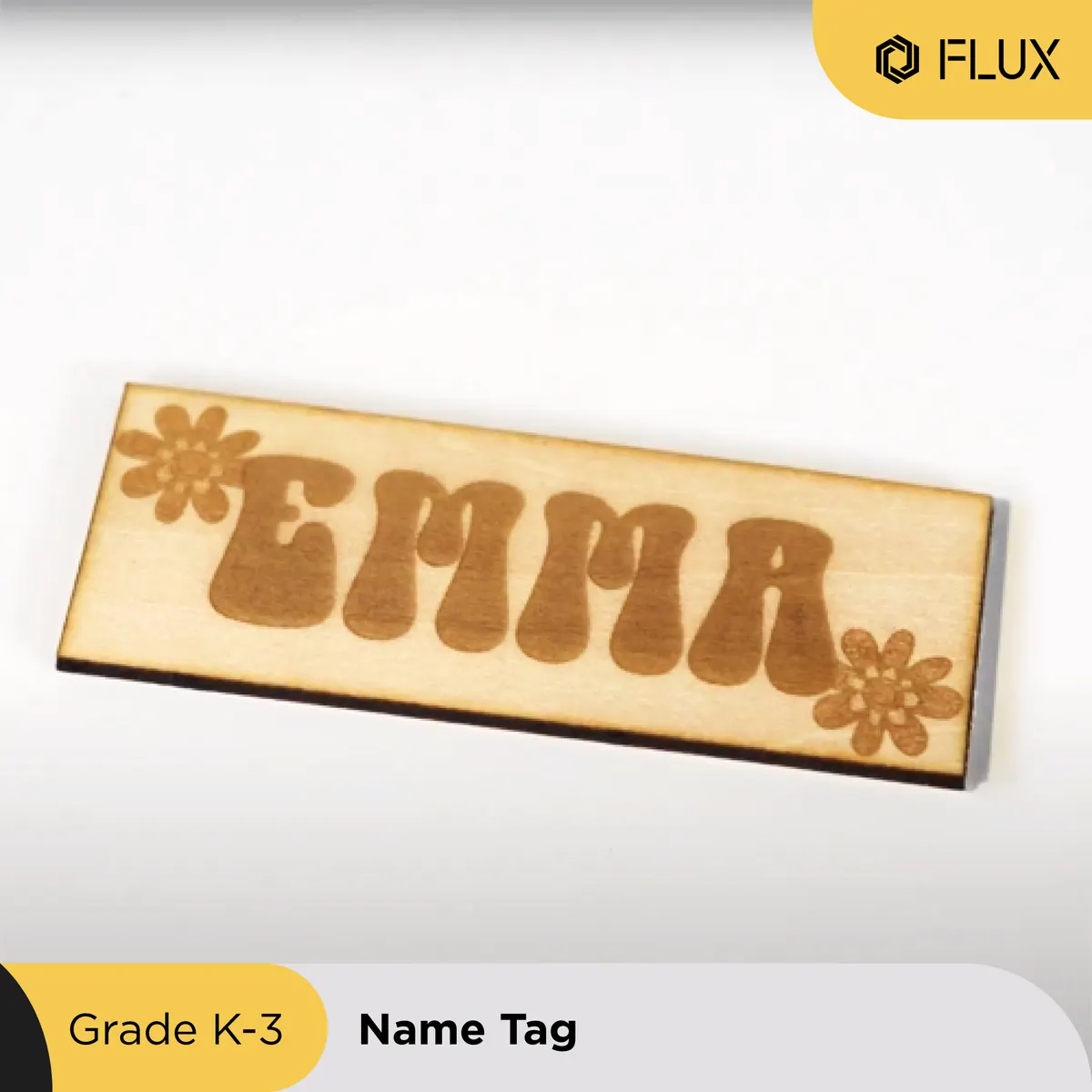 Personalized laser-engraved name tags