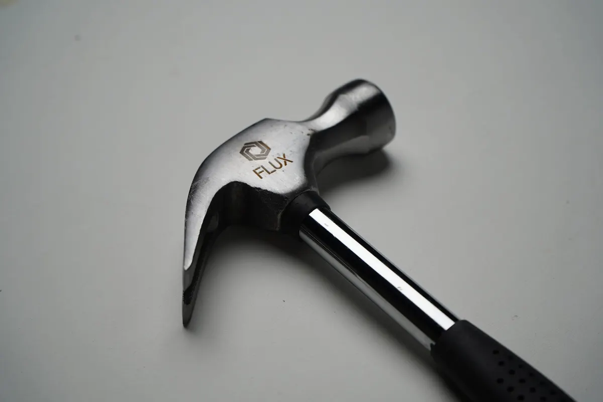 Fiber laser marking a detailed pattern on metal