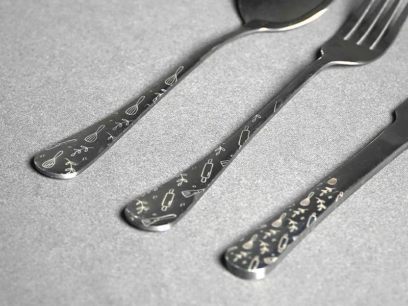 Batch stainless steel marking by Promark Desktop