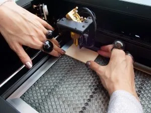 Detail of layered materials used in the Pangolin dress