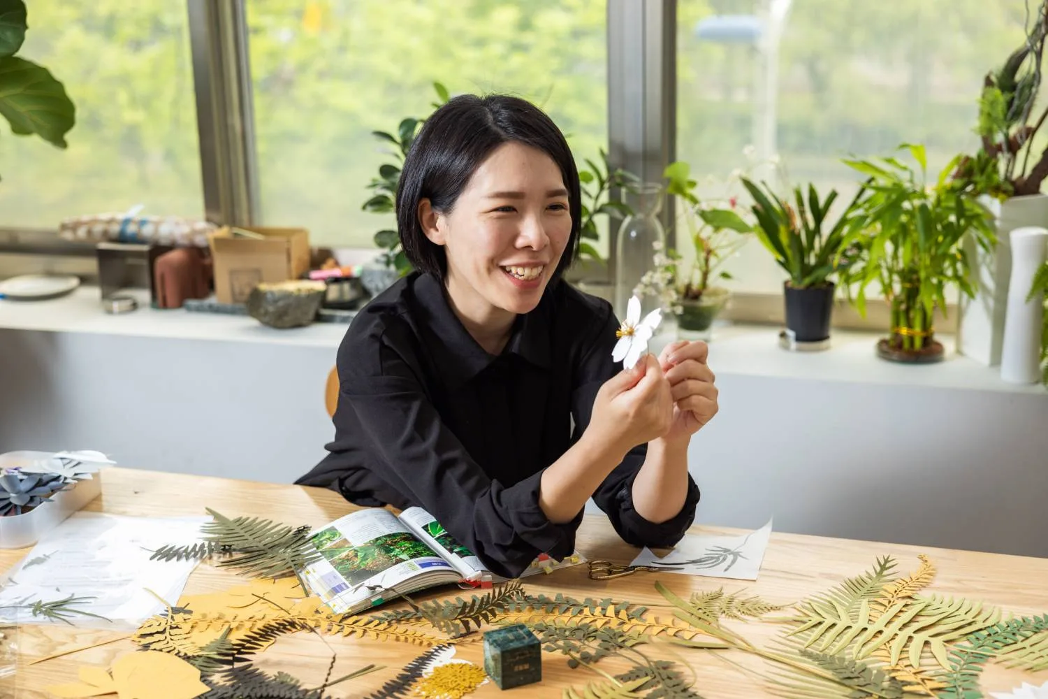 A paper craft workshop at Studio Shikai
