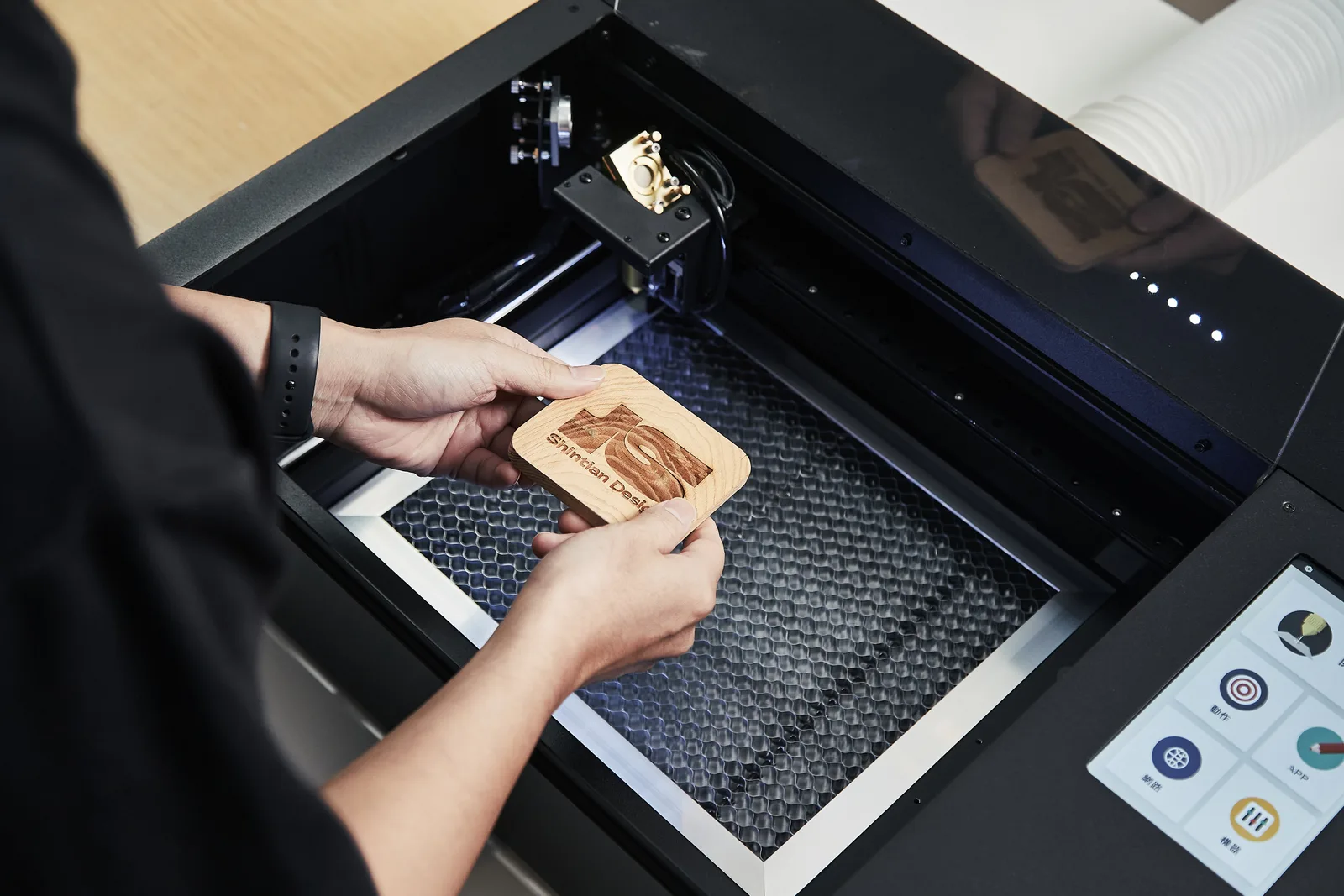 A beamo laser cutter in the Transform Design studio