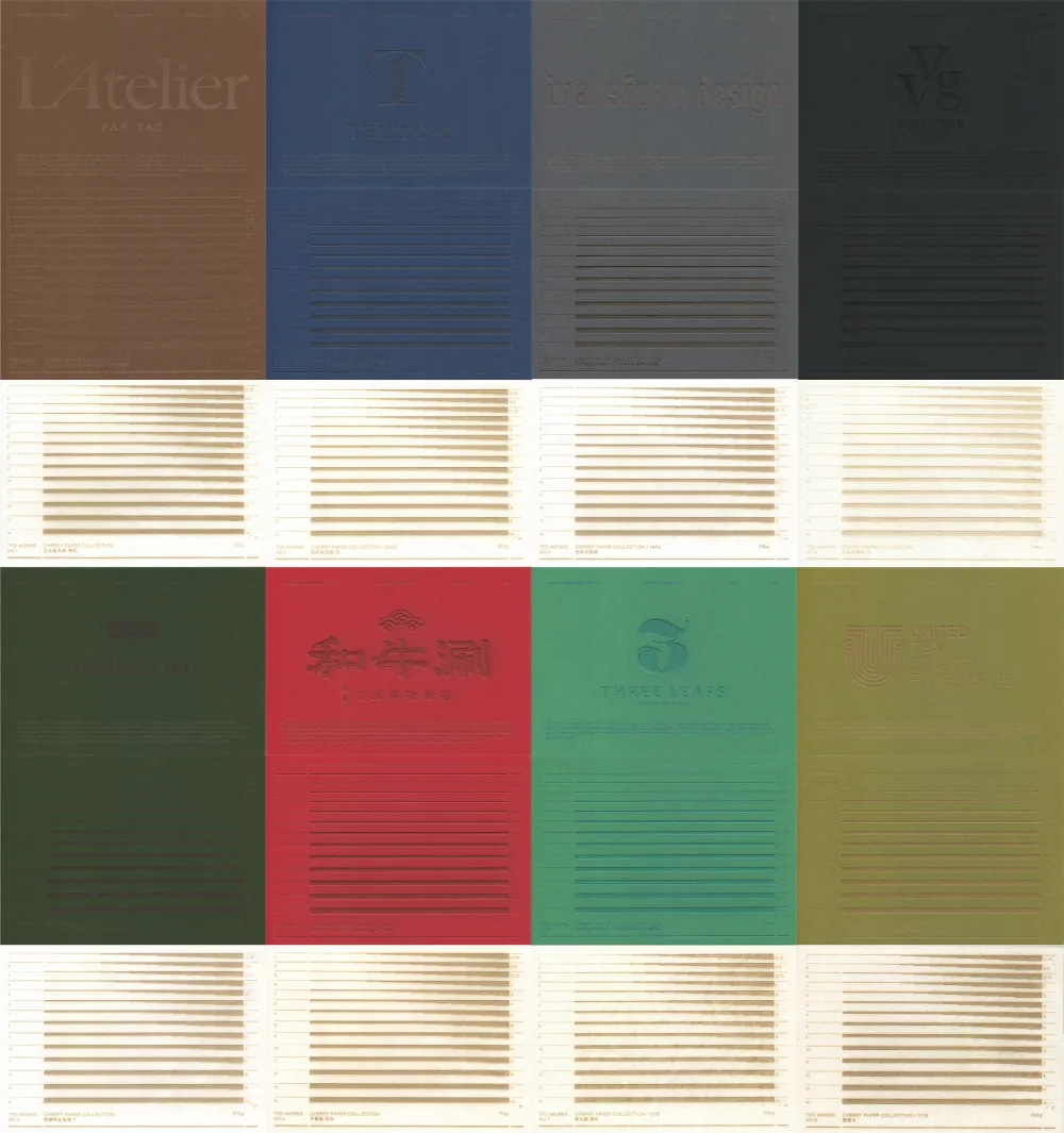 A grid presenting Transform Design's paper experiments