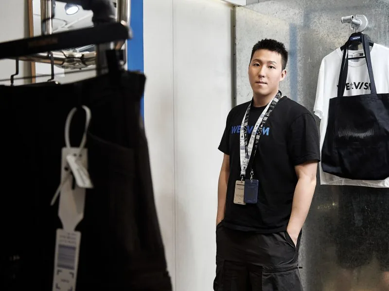 WEAVISM founder Tony Chen in the brand’s studio