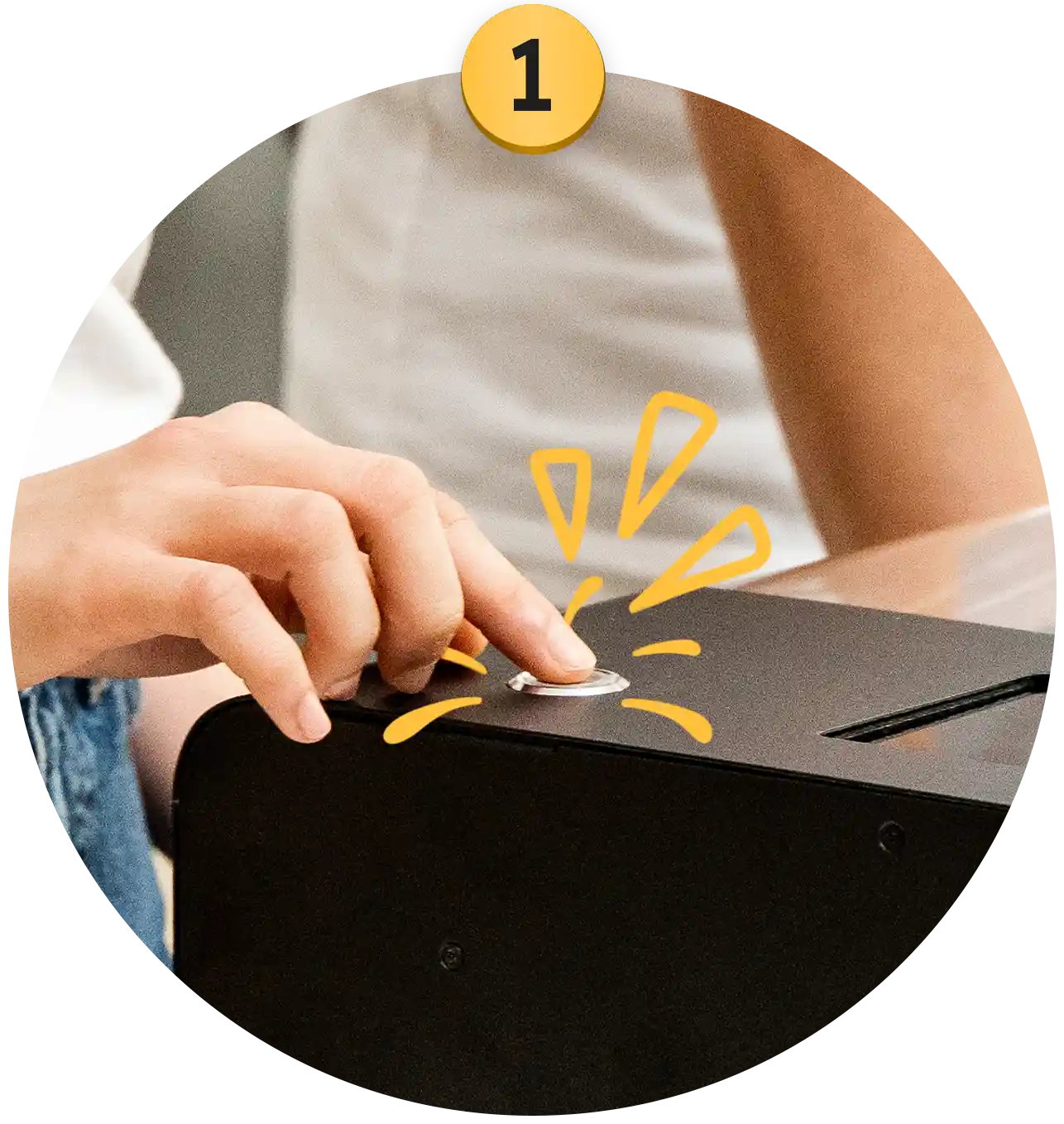Turn on laser cutter...